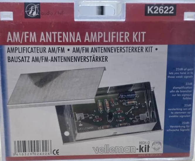 طقم مضخّم هوائي AM/FM ‏Velleman K2622