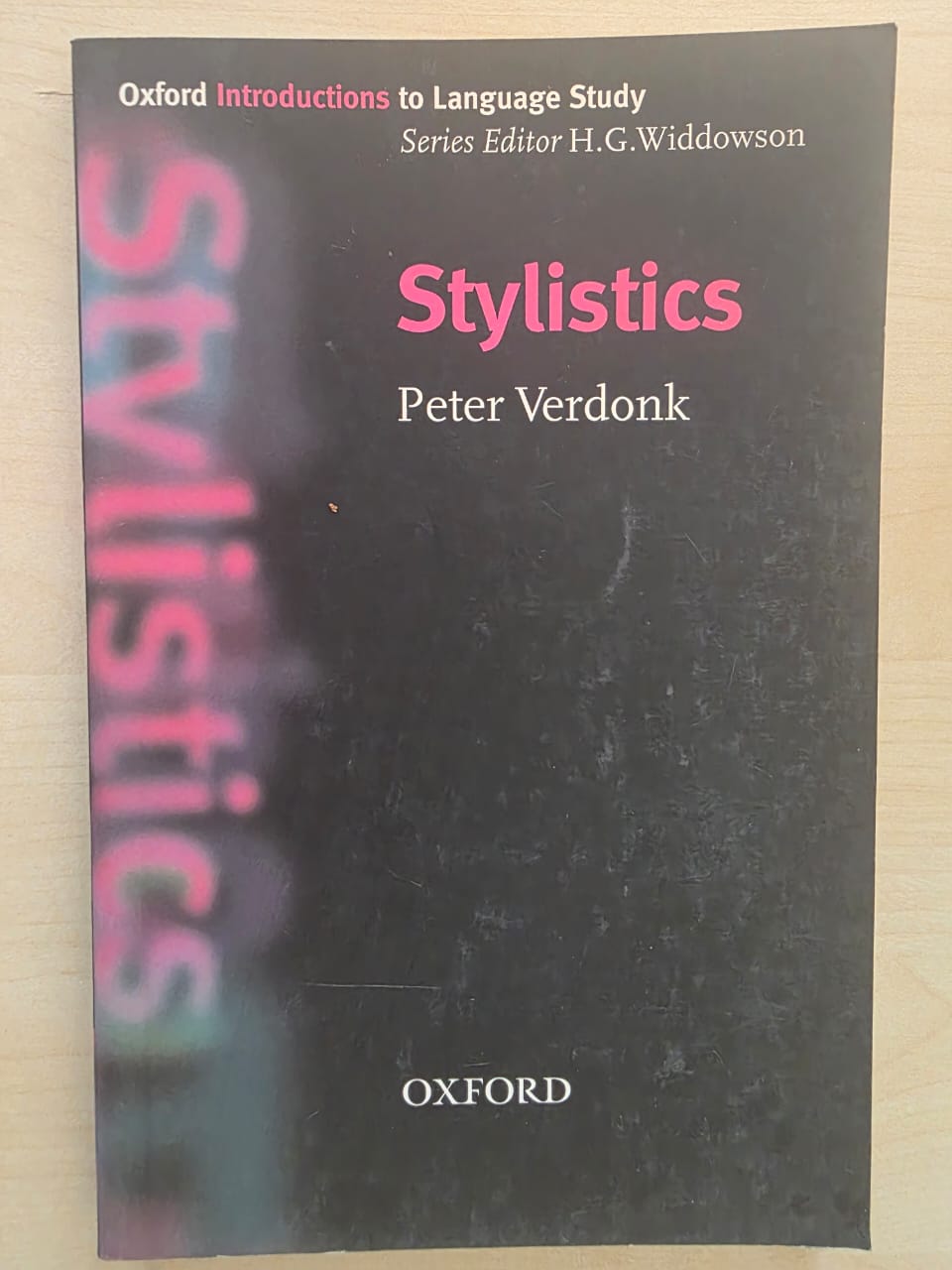 Stylistics - Peter Verdonk (Oxford Introductions to Language Study)